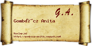 Gombócz Anita névjegykártya